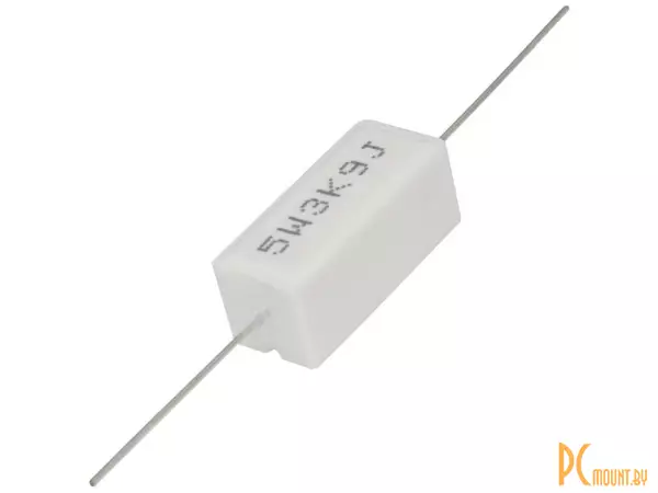 RX27-1 3.9 кОм 5W 5% / SQP5 Резистор постоянный проволочный в керамо-цементном корпусе